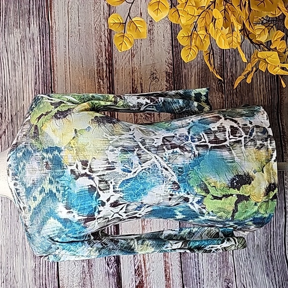 NEW STYLE & CO 3/4 SLEEVE MULTICOLOR PULLOVER TEE - Picture 5 of 12